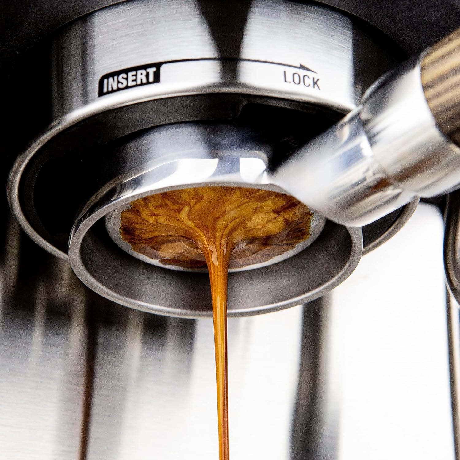 Crema Coffee Products 54mm Filter Basket | Double Shot Non-Pressurized Stainless Steel Basket | Compatible with Breville 54mm Portafilters | Precise Tapered Profile for Consistent Espresso Shots