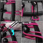 DARCHEN 400LBS Rebounder Trampoline for Adults, Indoor Mini Trampoline Silent Fitness Trampoline Small Bungee Rebounder Jumping Cardio Trainer Workout Exercise Workout with Handrail Bar [40 Inch]