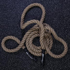 Capelli Sport Battling Ropes, Workout Battle Ropes for Strength Training and Cardio, Brown, 20 ft Length