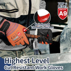 Schwer FreezeGuard-X Winter Work Gloves for Men and Women, ANSI A9 Cut Resistant Gloves for Extreme Protection, Freezer Glove With Super Grip, Touchscreen, Thermal Insulated, PM3326-W (XL,1 Pair)