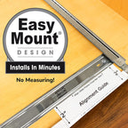 LYNK PROFESSIONAL® Pull Out Under Sink Kitchen Cabinet Organizer - 11.5 in. x 18 inch deep Drawer - Sliding Shelf Organizer for Cabinets and Undersink Storage Shelves - Lifetime Ltd. Warranty – Chrome