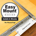 LYNK PROFESSIONAL® Pull Out Pot Lid and Cookie Sheet Organizer Rack for Cabinet - Lifetime Ltd. Warranty - Sliding Kitchen Organizers – Pans, Pots, Lids, and Tray Storage - 7.25 wide x 21 inch, Chrome