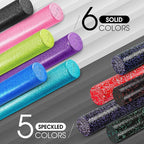 Yes4All High-Density EPP Round Back Roller Foam, Exercise Foam Roller for Yoga, Pilates & Stretching - 12, 18, 24, 36 inch