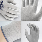JDL ESD Work Gloves, Anti-Static Gloves for PC Building, Computer Installation & Repair, High Resistance Carbon Fiber Gloves, 36 pairs, Small