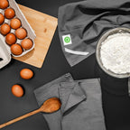 Gray Flour Sack Tea Towels - 100% Cotton, 5 Pack, 27"x27" Extra Large, Highly Absorbent Gray Dish Drying Towels - Gray Baking Towels, Customizable and Versatile Kitchen Towels (Gray - 5 Pack)