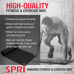 SPRI Hanging Exercise Mat, Fitness & Yoga Mat for Group Fitness Classes, Commercial Grade Quality with Reinforced Holes