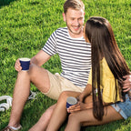 Yaomiao 200 x Disposable Espresso Cups, 4 oz, Corrugated Paper, Insulated, Heat Resistant, Blue, for Party, Cold Drinks, Tea