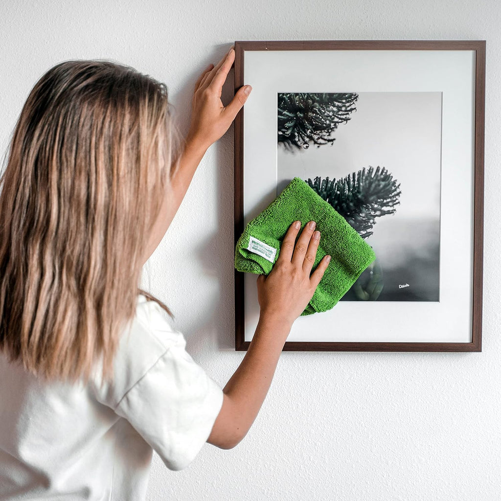 The Amazing Eco Cloth That Cleans Virtually Any Surface with Only Water. No More Paper Towels Or Toxic Chemicals. 4-Pack (14x14, Blue)