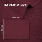 ZUPERIA Bar Mop Kitchen Towels - Pack of 12 (16"x19”)100% Ring Spun Cotton - Dish Washcloths For Superb Cleaning and Less Lint - Highly Absorbent Dish Cloths and Dish Towels For Everyday use(Burgundy)
