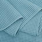 POLYTE Microfiber Oversize Quick Dry Lint Free Bath Towel, 60 x 30 in, 4 Pack (Waffle Weave)