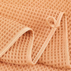 POLYTE Microfiber Oversize Quick Dry Lint Free Bath Towel, 60 x 30 in, 4 Pack (Waffle Weave)